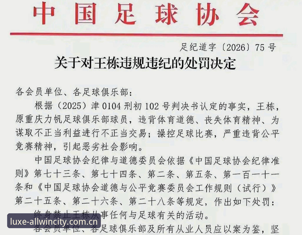 中国足协第三批禁足名单最新动态：65人受罚，行业整顿力度空前